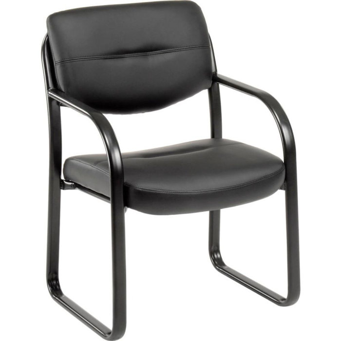 Interion 23" W Leather Seat Waiting Room Chair with Metal Frame Wayfair